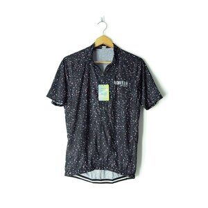 Morvelo Cycling Full Zip Quick Dry Top 3 Back Pockets Short Sleeve womens XL